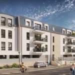 Façade rue de la Résidence de la Madeleine à Pont-l’Abbé – Programme immobilier neuf